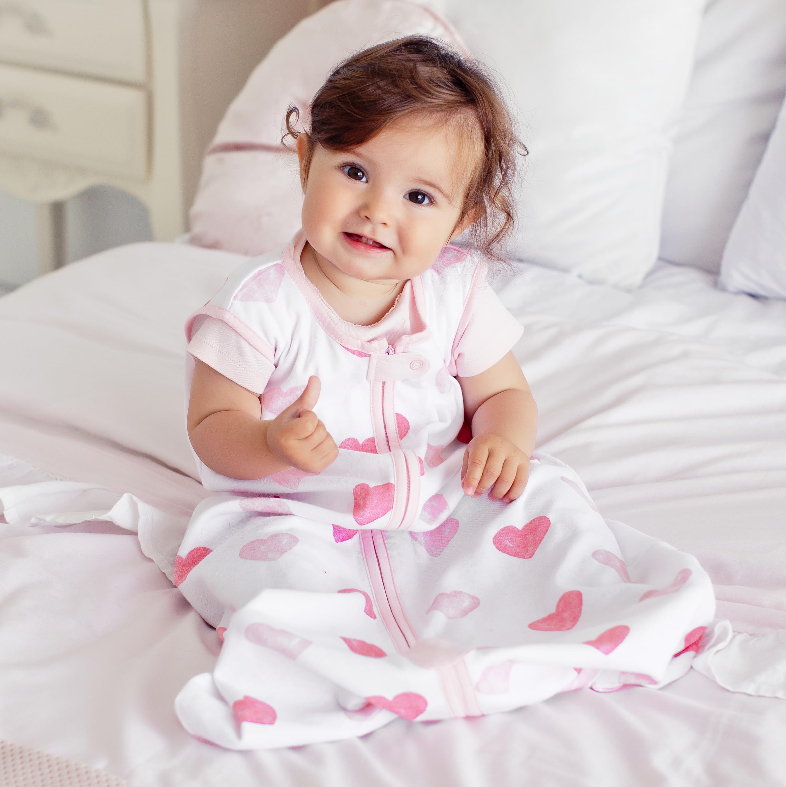 Mama Cheetah sleep sack used at night and naps for cozy routines.
