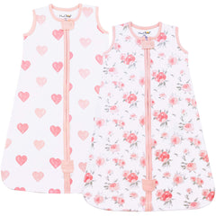 Mama Cheetah sleep sack organic cotton fabric close-up highlights ultra-soft texture for gentle skin.