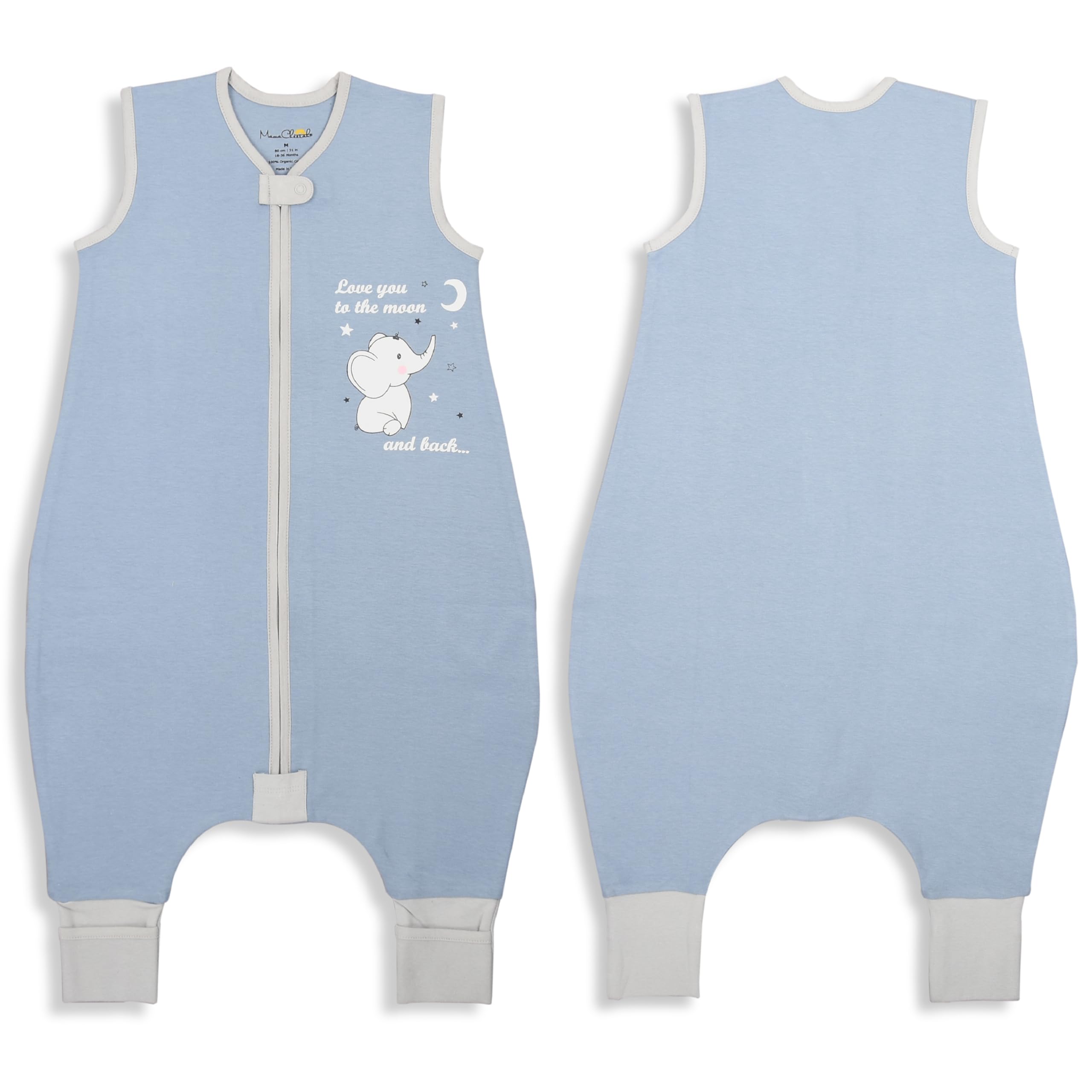 Mama Cheetah 1.0 TOG sleepsack in light fabric ideal for mild seasons