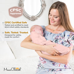 Mama Cheetah Swaddle Sack XS preemie wrap demonstrating tiny size and snug wrap.