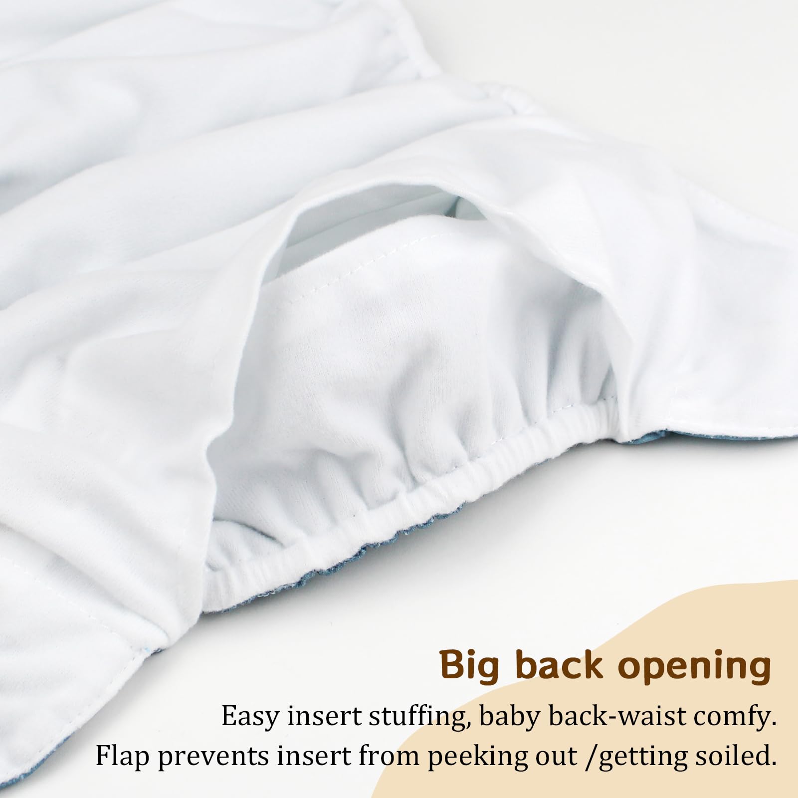 Mama Koala 1.0 back opening feature demonstrates easy stuffing and clean handling.