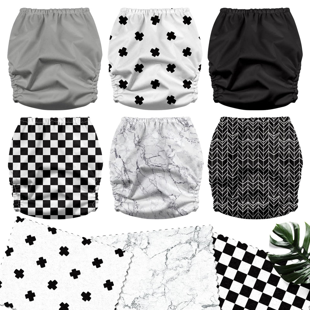 Mama Koala 3.0 diaper with breathable TPU cover helps prevent leaks.