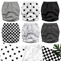 Mama Koala 3.0 diaper with breathable TPU cover helps prevent leaks.