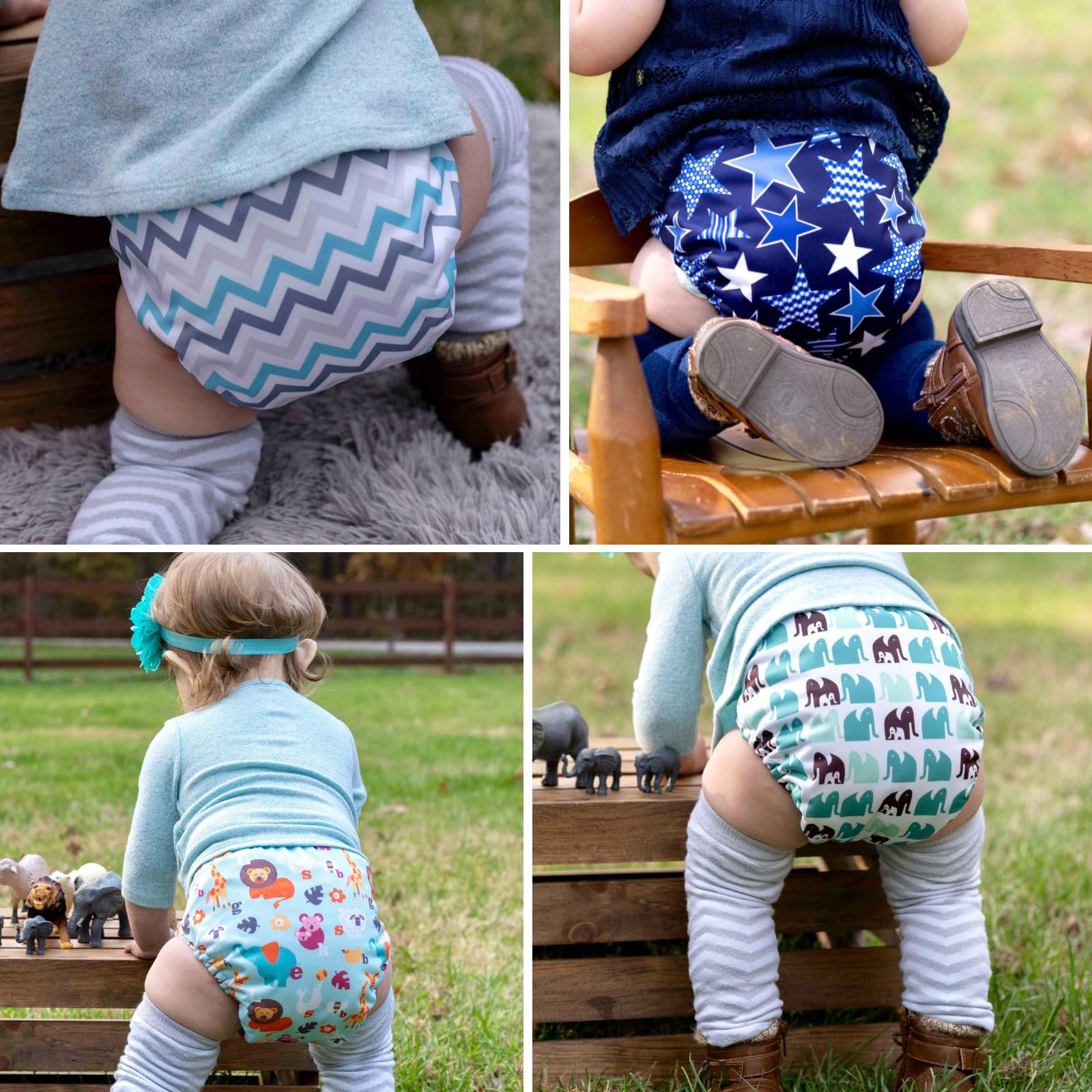 Mama Koala 3.0 pocket diaper with crossover snaps keeps outfits tidy and leak-prevention confident.