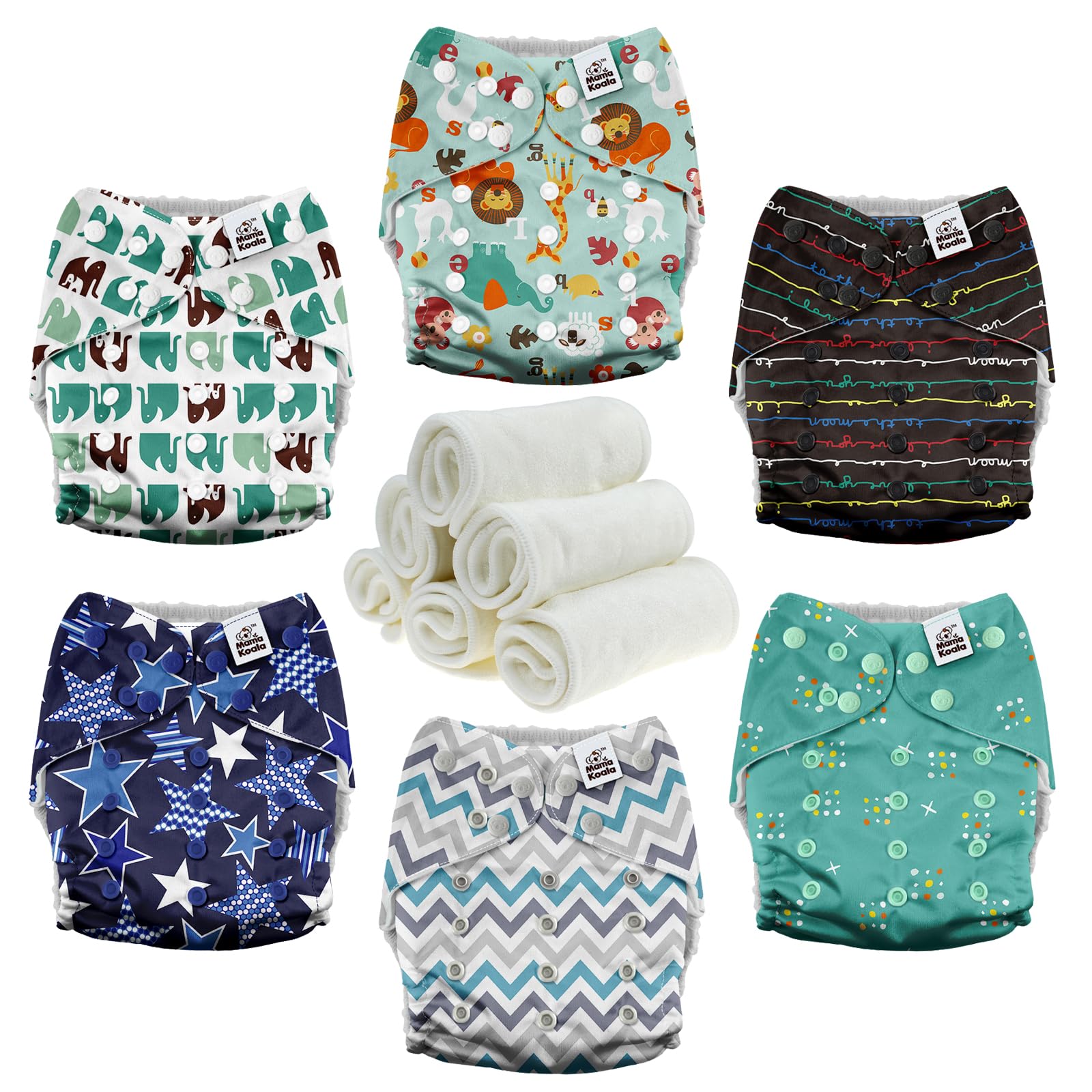 Mama Koala 3.0 cloth diaper with slim-fit design for a discreet, comfortable daytime fit.
