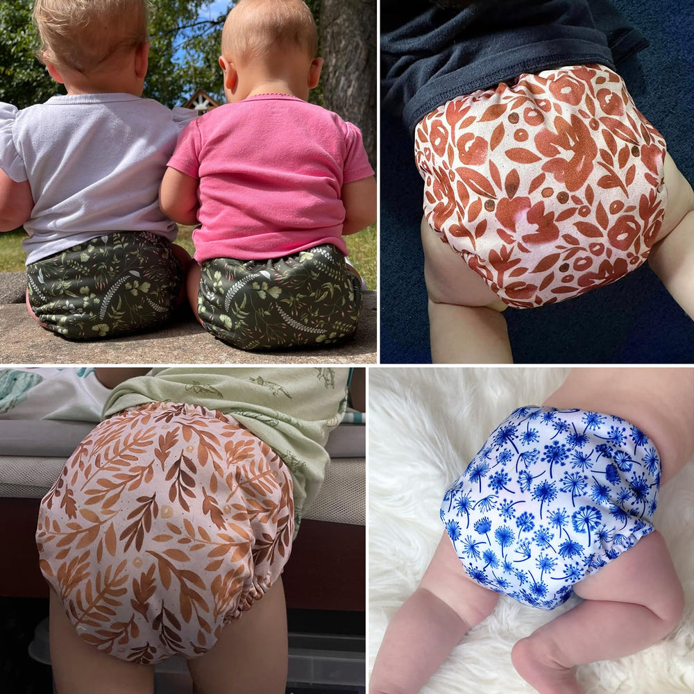 Mama Koala 3.0 diaper shows adjustable 3x4 rise snaps for growing babies.