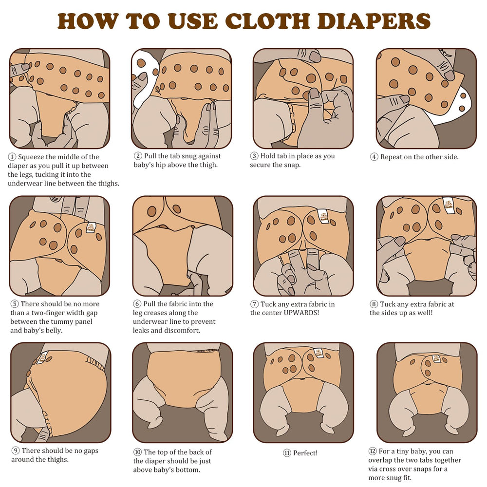 Mama Koala 3.0 diaper durable stitching and elastic for repeated washing.