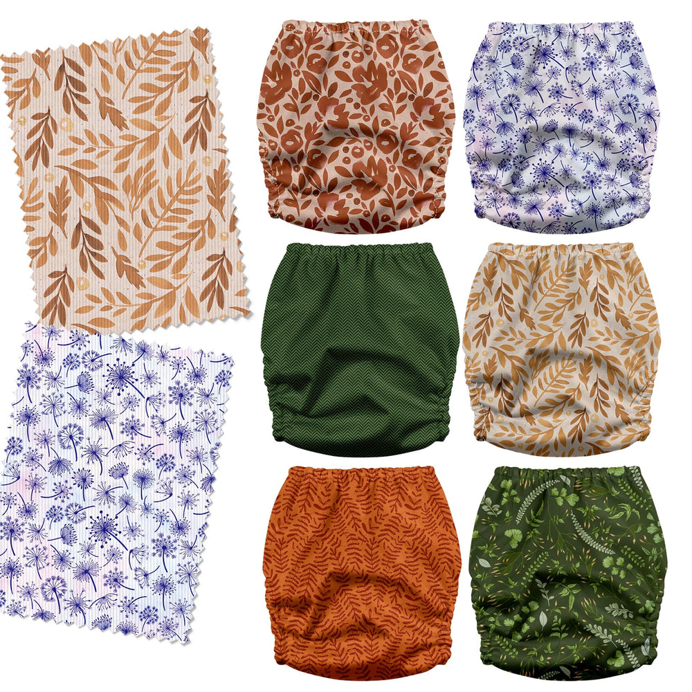 Mama Koala 3.0 diaper slim-fit design demonstrates secure crossover and hip snaps.