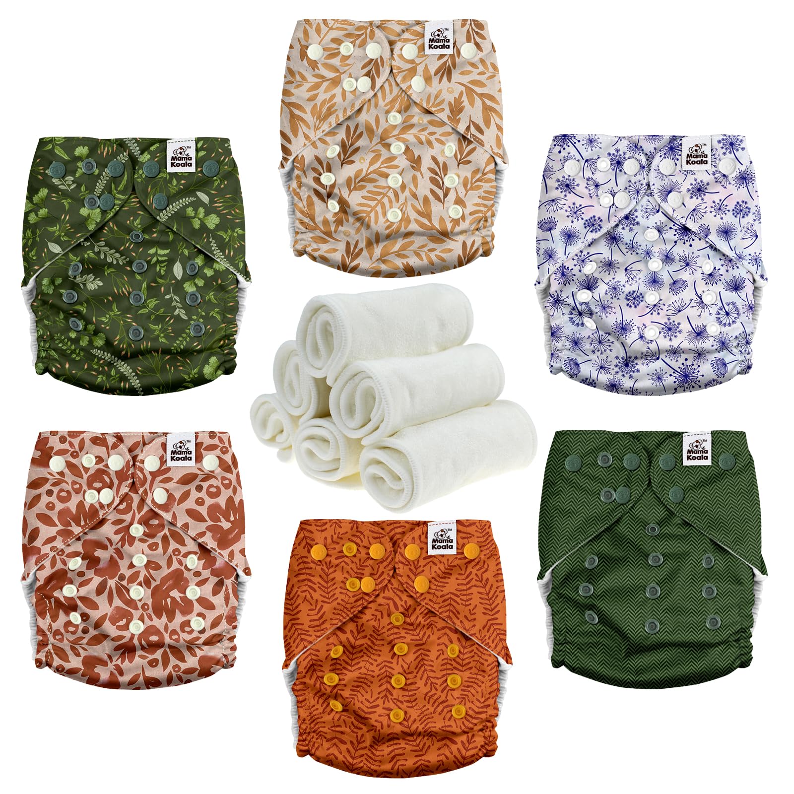 Mama Koala 3.0 diaper suede interior close-up showing soft lining for dry skin comfort.