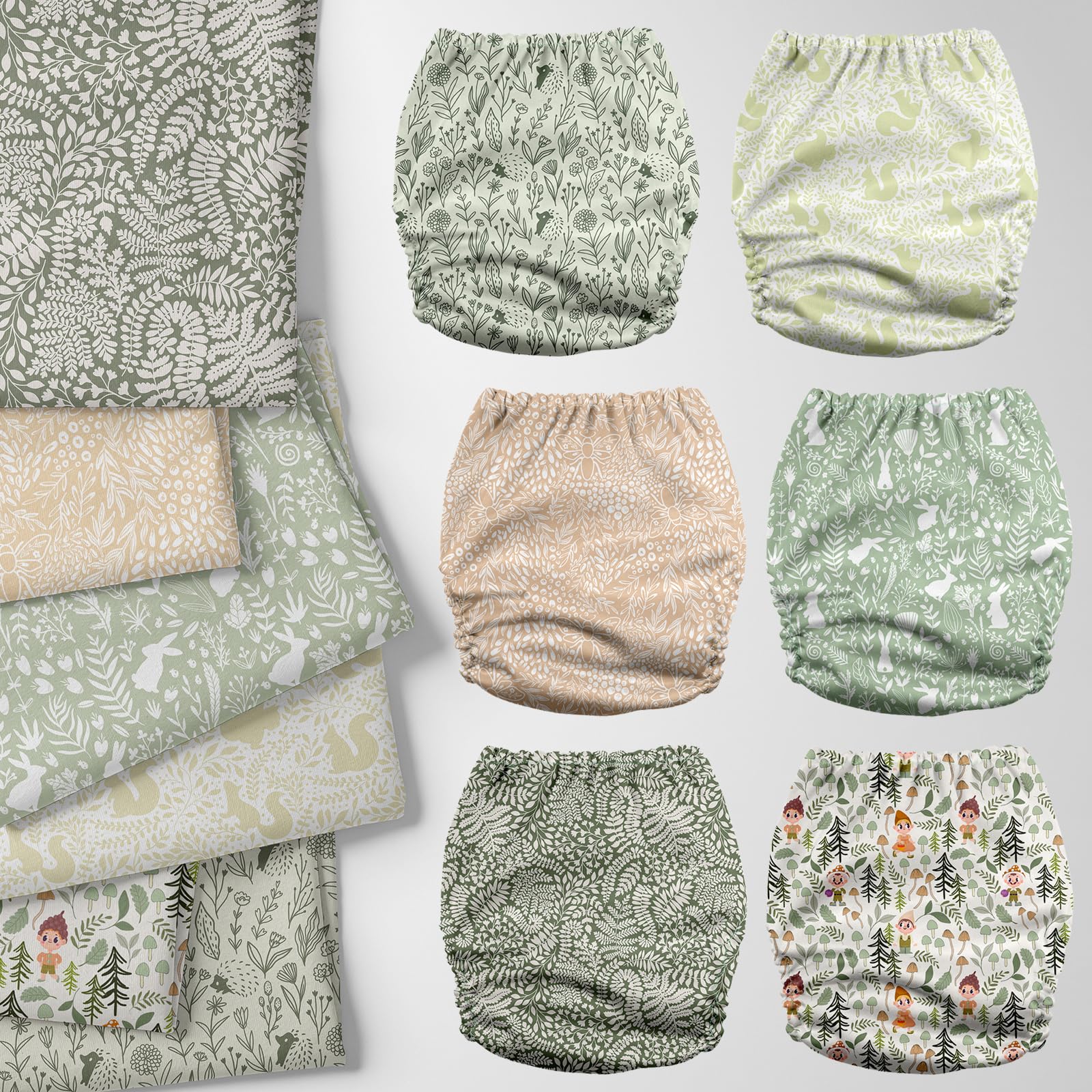 Mama Koala 3.0 diaper with hip snaps for stable, secure positioning
