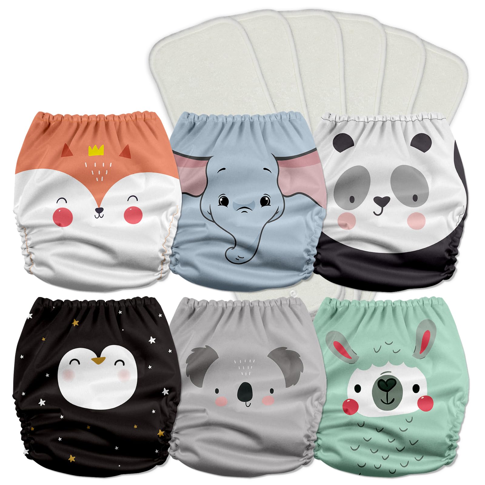 Mama Koala 3.0 flap design prevents inserts from peeking out and getting soiled.