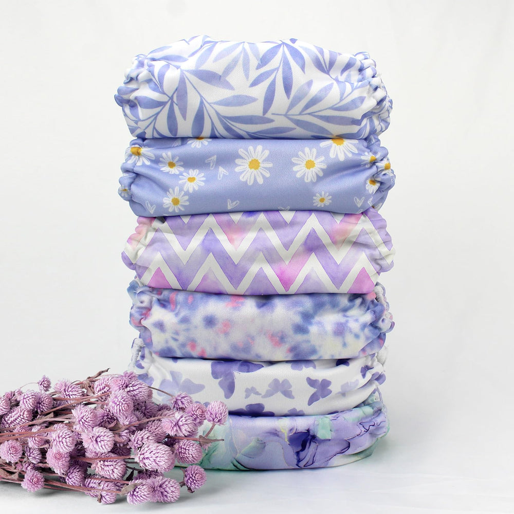 Mama Koala 3.0 six inserts 4-layer natural blend for absorbency.