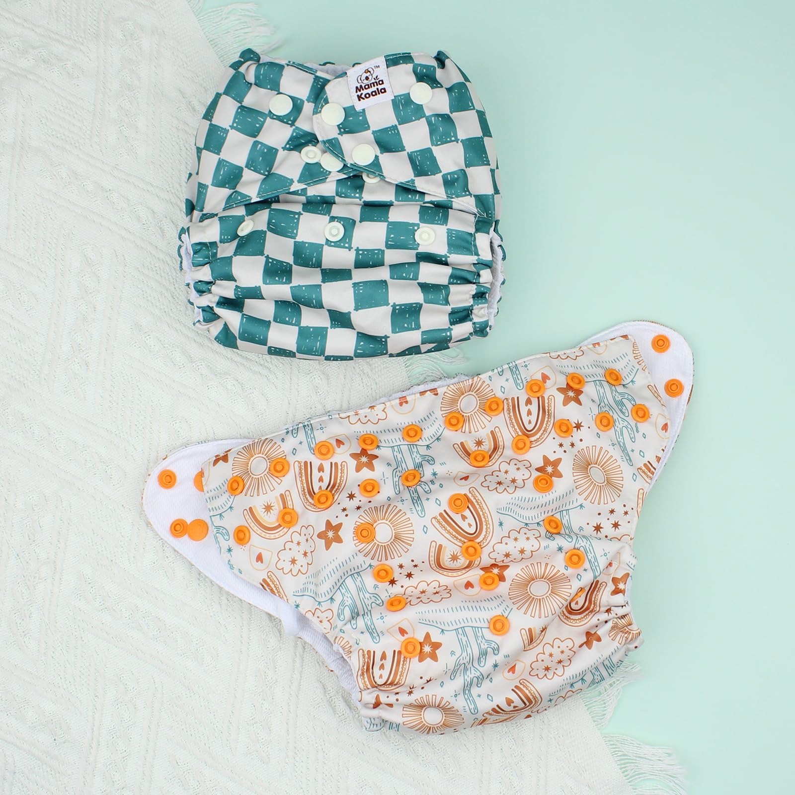 Mama Koala 3.0 insert stacking demonstrates six 5-layer natural inserts.