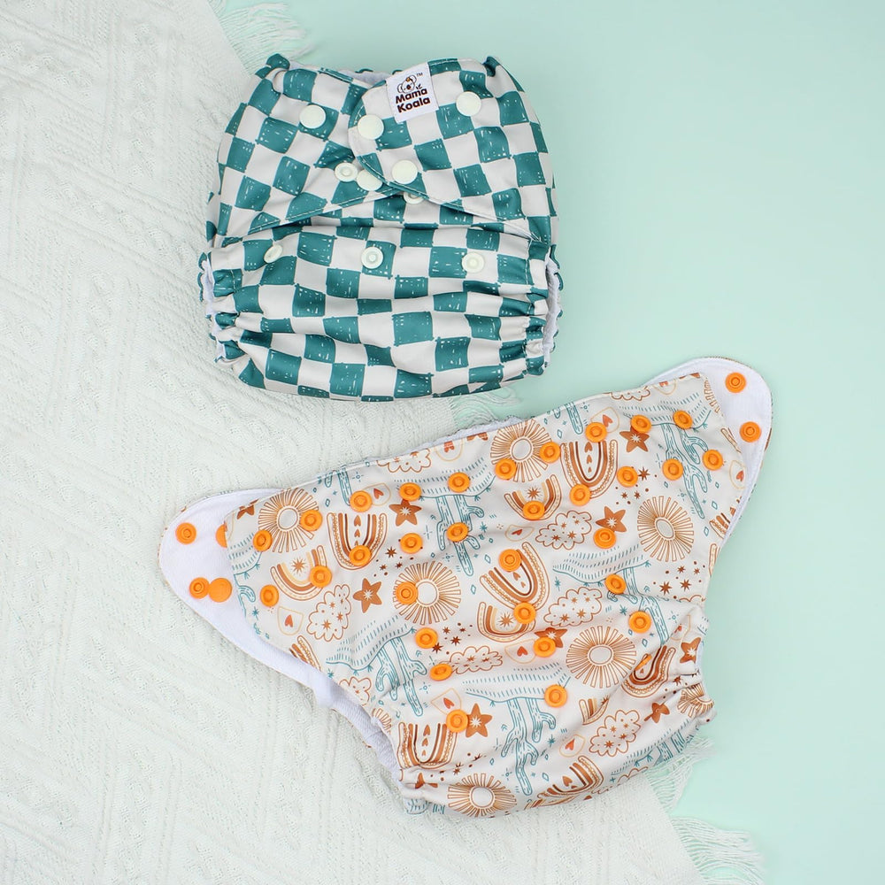 Mama Koala 3.0 insert stacking demonstrates six 5-layer natural inserts.