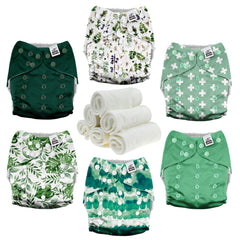 Mama Koala 3.0 pocket diaper with crossover snaps for secure adjustable fit.