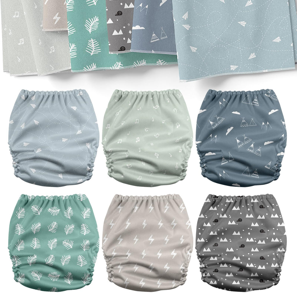 Mama Koala 3.0 closure snaps secure the diaper for quick changes