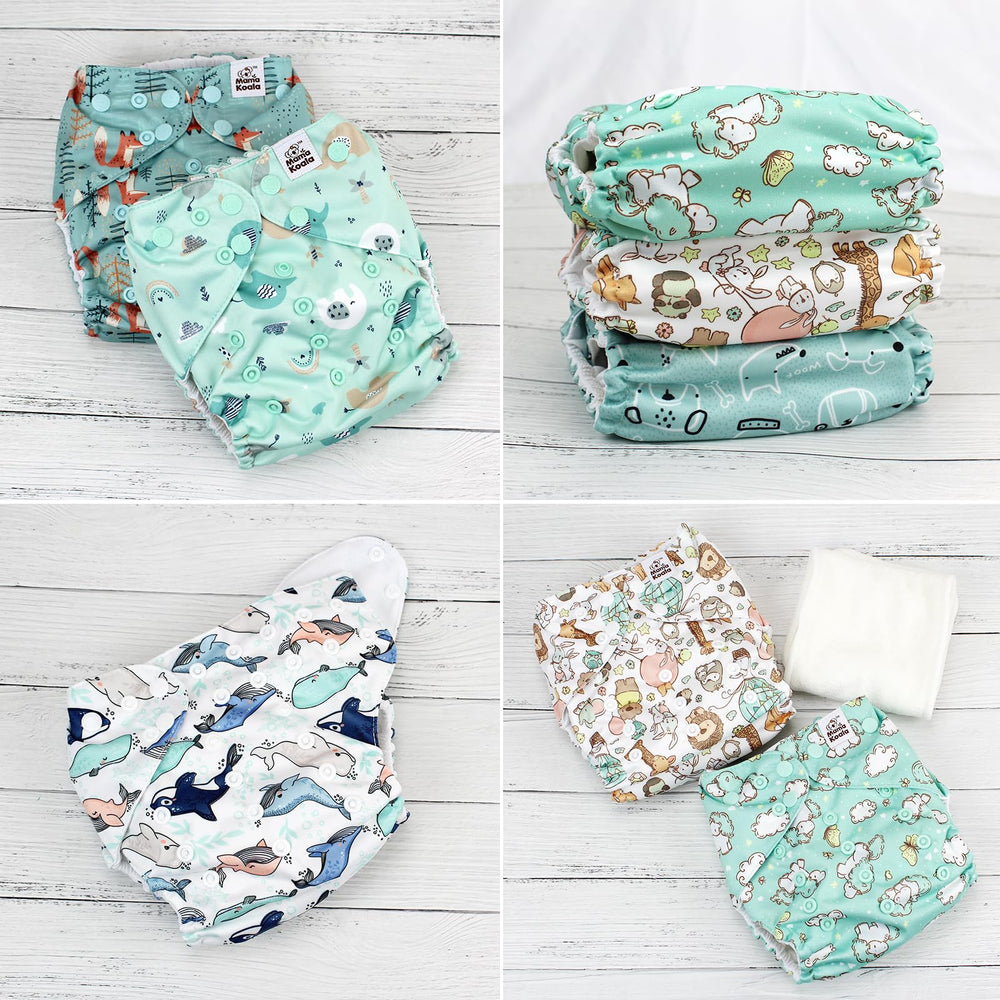 Mama Koala 3.0 pocket diaper grows with your child for longer use.