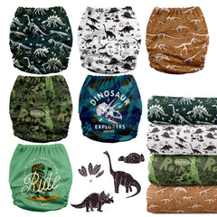 Mama Koala 3.0 pocket diaper side view with snaps for adjustable fit.