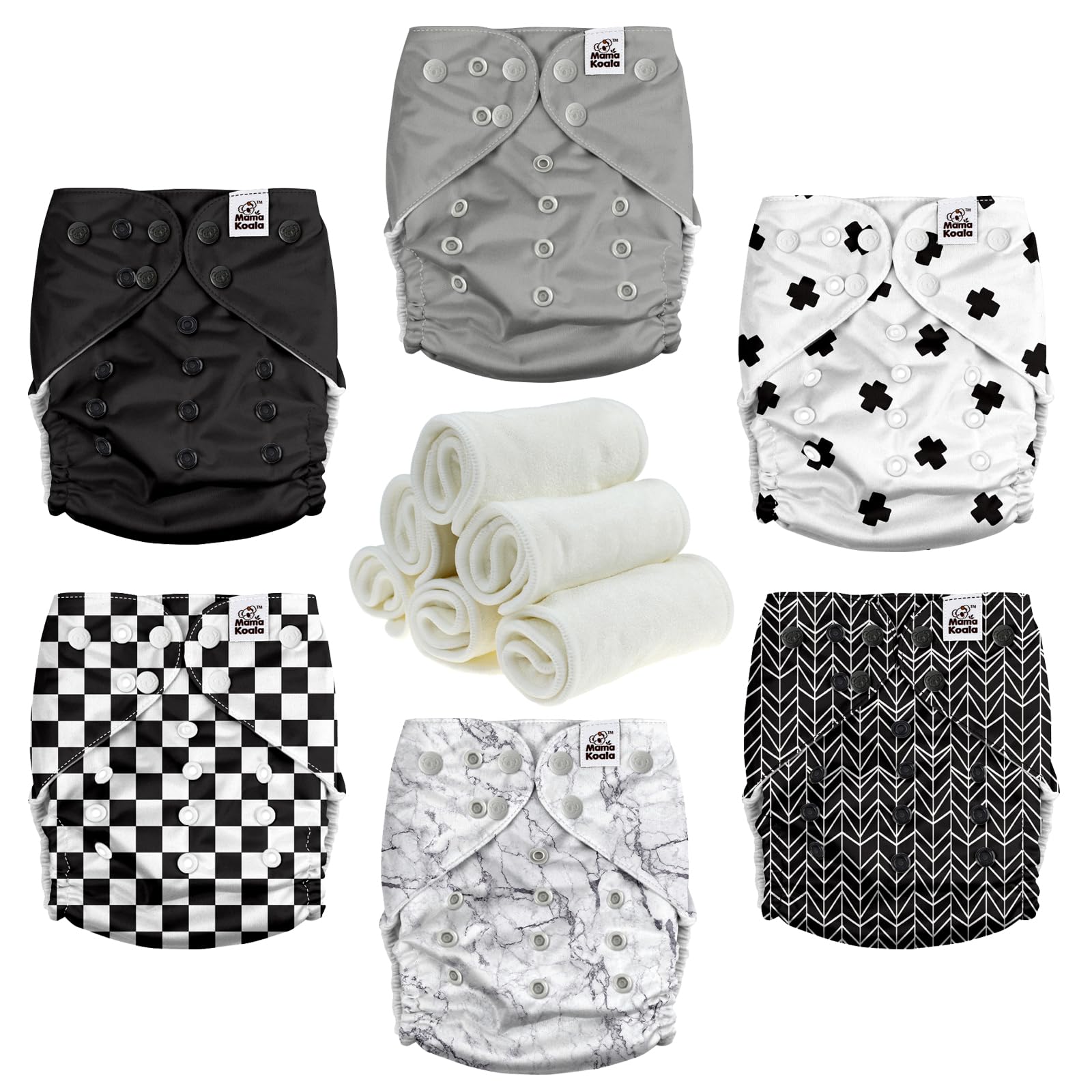 Mama Koala 3.0 pocket diaper suede lining provides soft, dry comfort for baby.