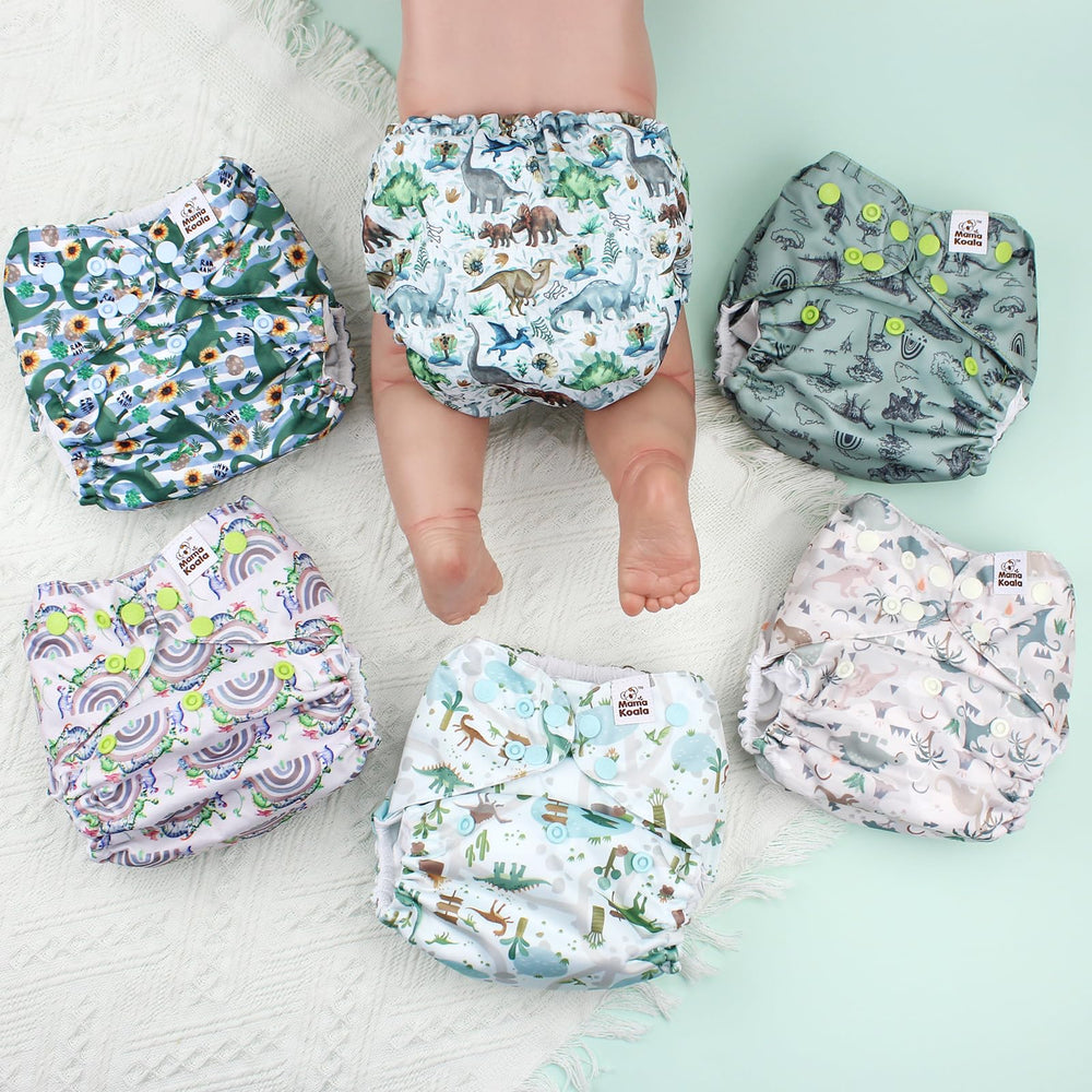 Mama Koala 3.0 inserts six-pack arranged for ultimate absorbency and easy packing.