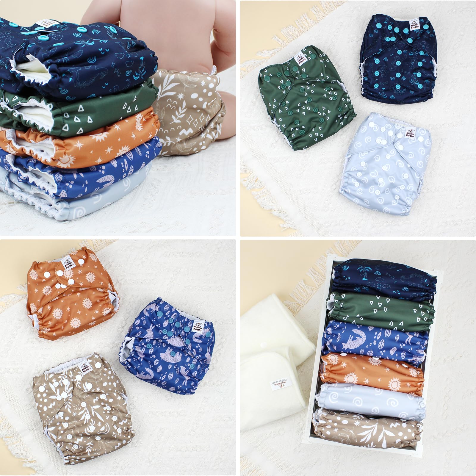 Mama Koala 3.0 slim-fit crossover snaps demonstrate secure fit during active play.