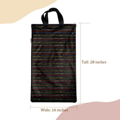 Mama Koala fashionable eco-pattern complements the diaper line and reduces waste.