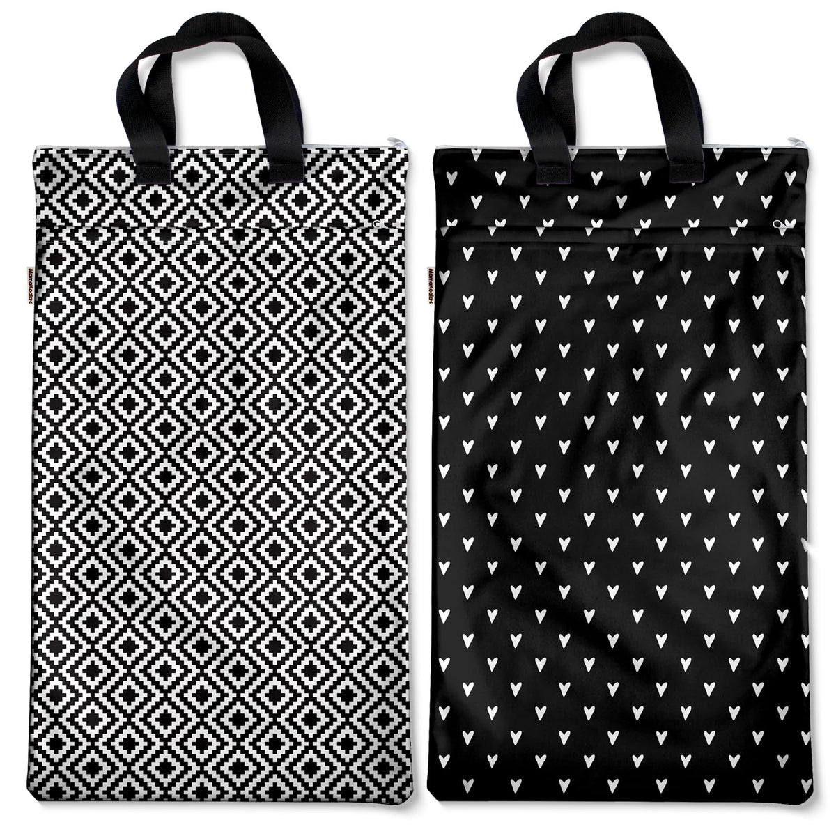 Mama Koala hanging wet dry bag 2-pack keeps baby items organized on the go.