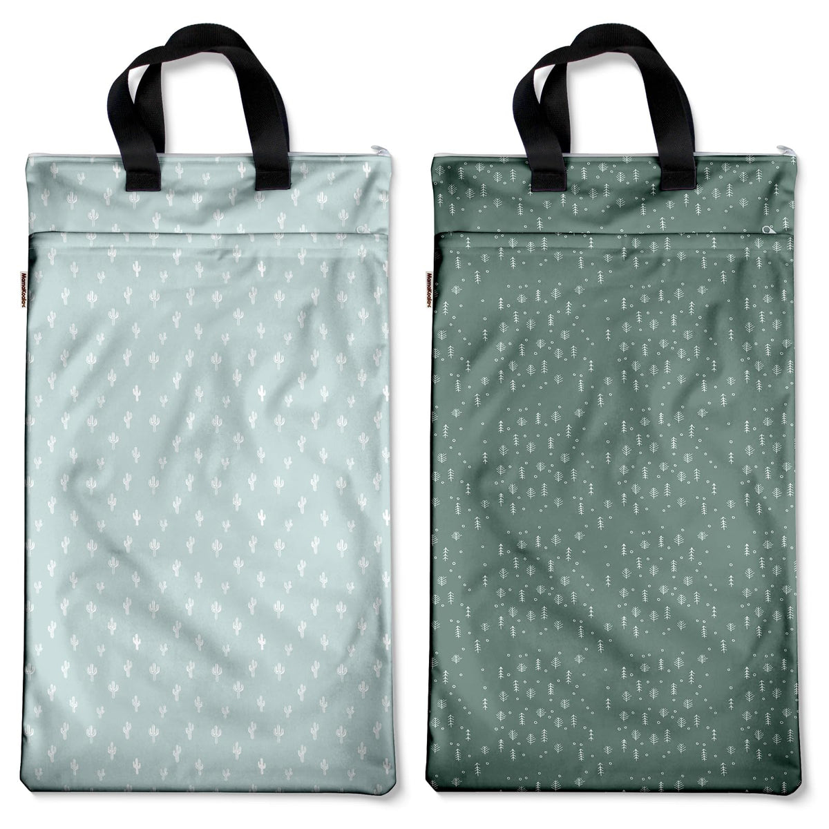 Mama Koala hanging wet dry bag open view showing spacious compartments for travel use.