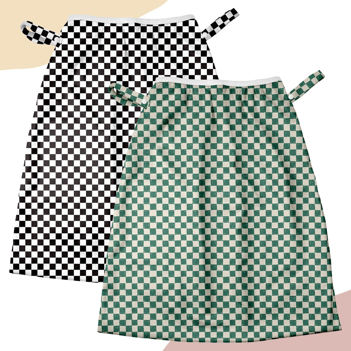 Mama Koala pail liner open top demonstrates easy diaper loading and quick changes.