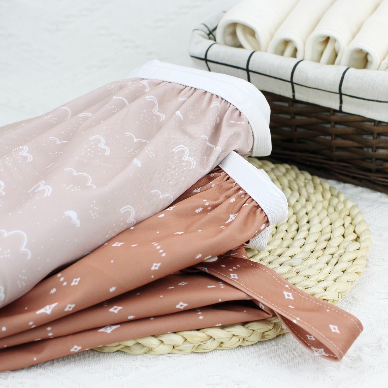Mama Koala liner fits most standard diaper pails via adjustable opening.