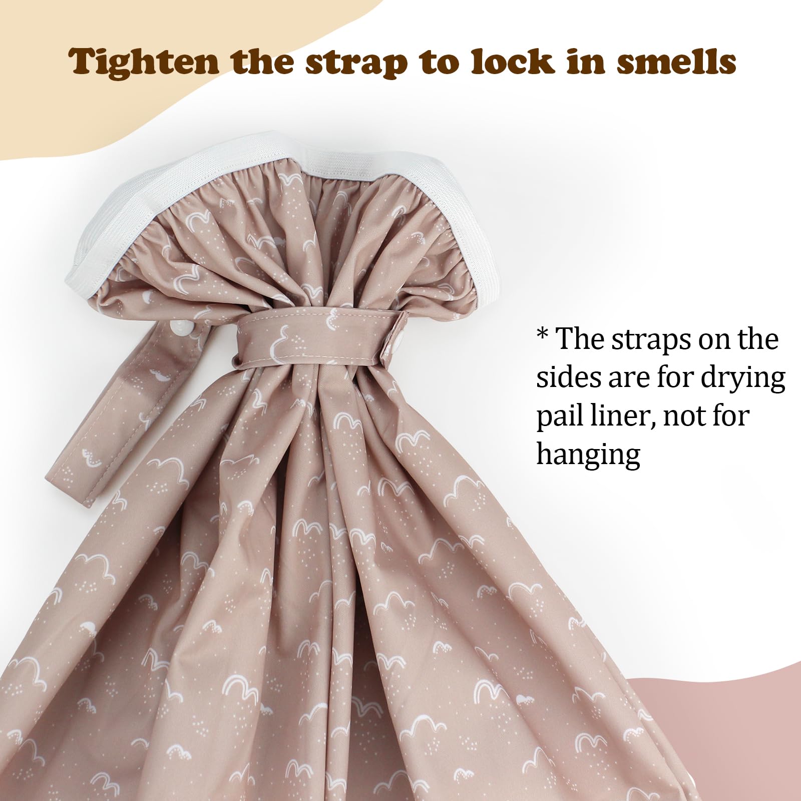 Mama Koala waterproof TPU liner prevents leaks for a tidy nursery area.