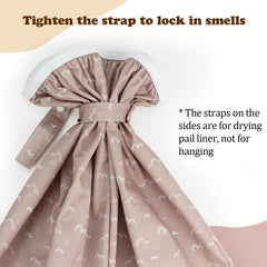 Mama Koala waterproof TPU liner prevents leaks for a tidy nursery area.