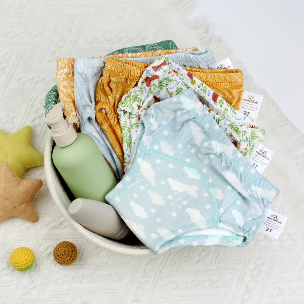 Mama Koala potty pants with cute prints to make training engaging and fun.