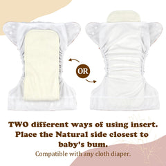 Mama Koala washable diaper inserts promoting reuse and savings.