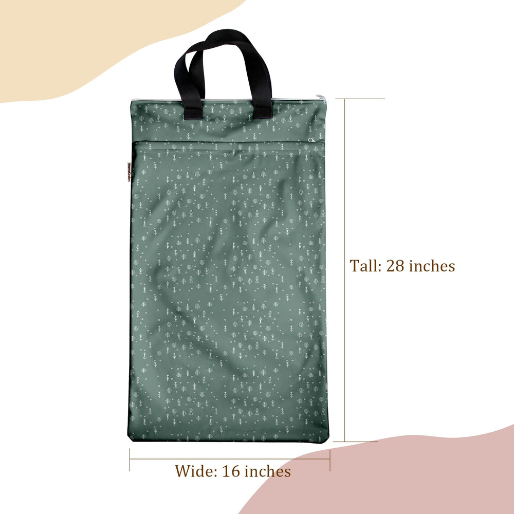 Mama Koala wet dry bag 28in x 16in dimensions for ample capacity.