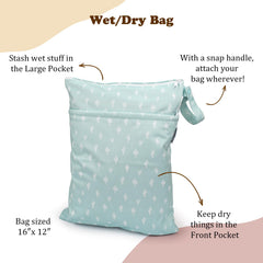 Mama Koala wet dry bag compartments organize laundry and gear during gym and beach trips
