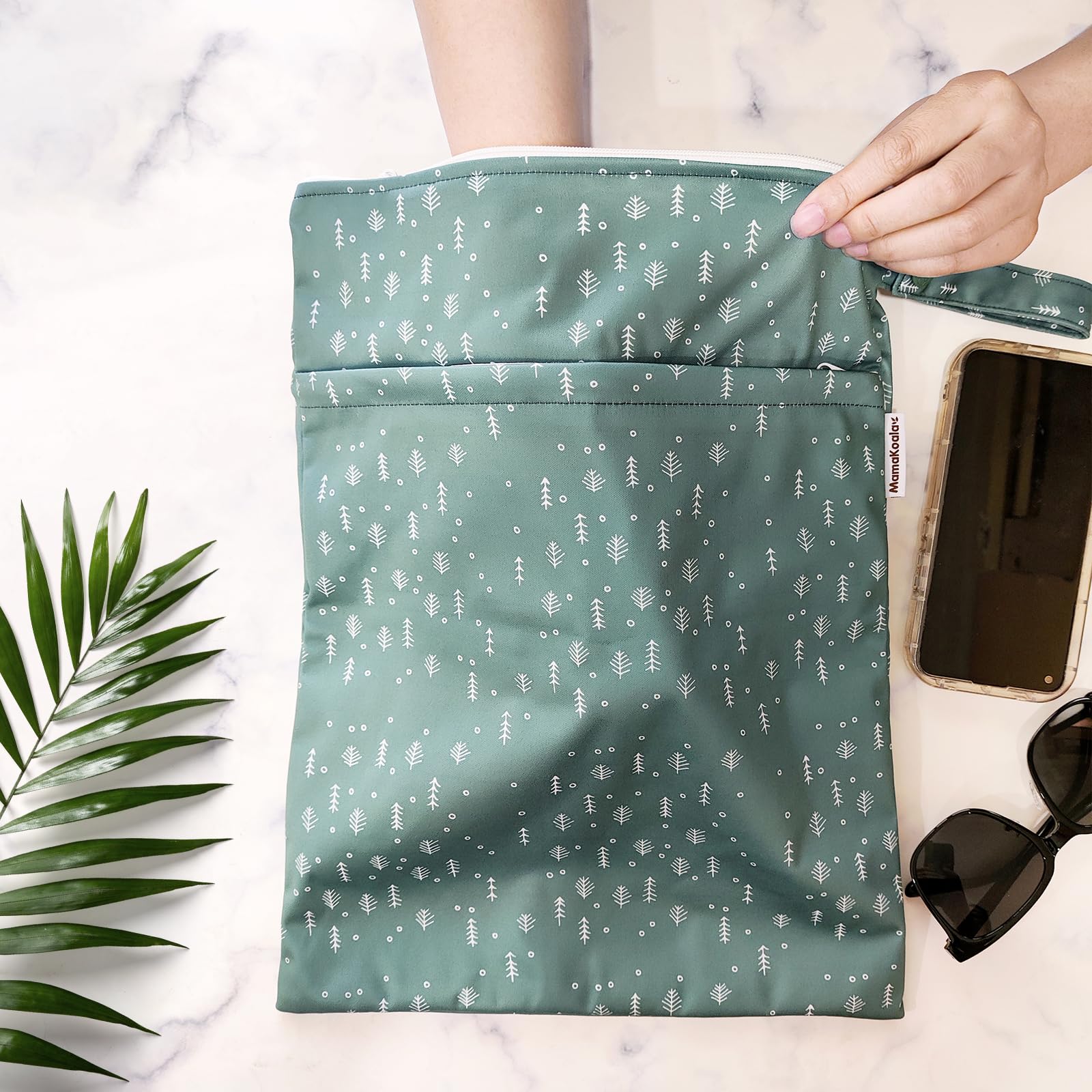 Mama Koala wet dry bag keeps wet and dry sections separate on trips