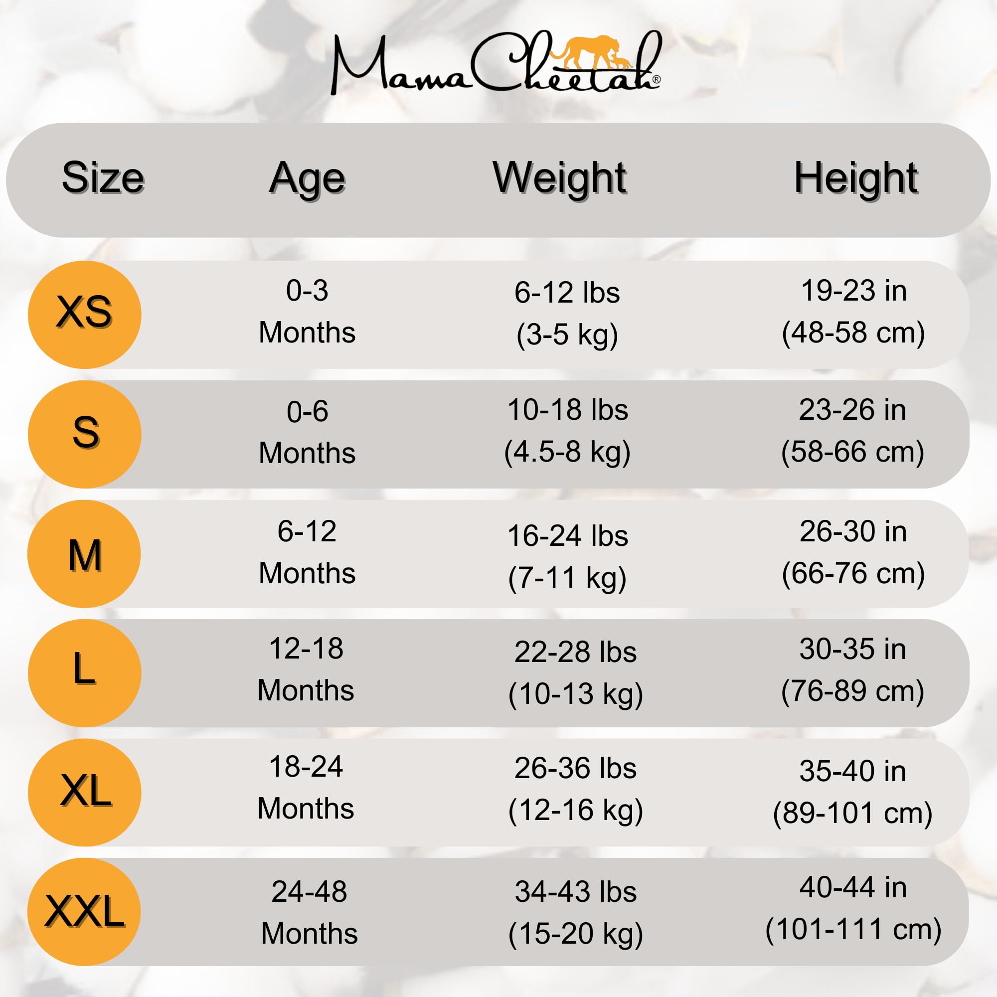 Mama Cheetah breathable organic cotton fabric detail promoting gentle warmth