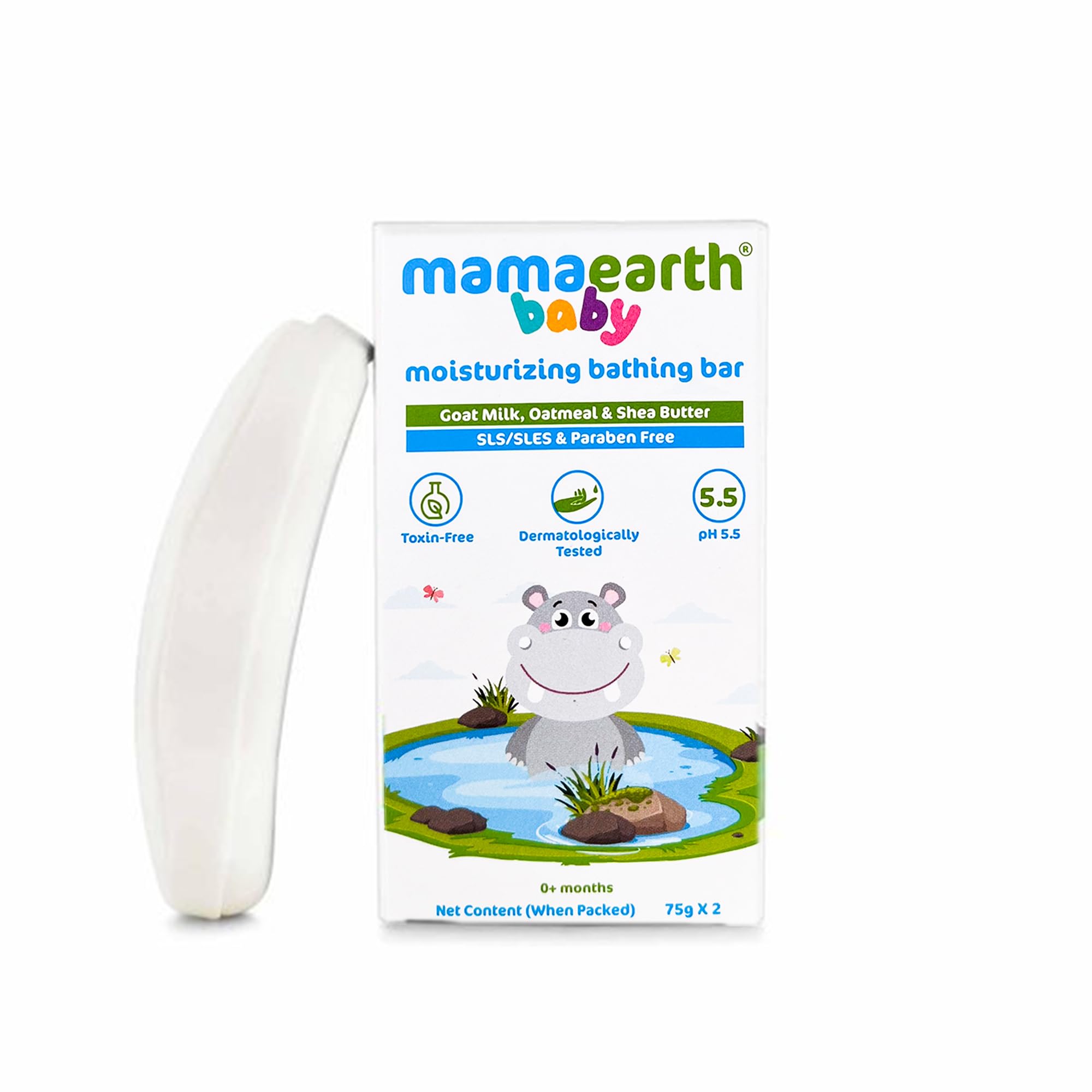 MAMAEARTH two-bars packaging—great value skincare for busy families.