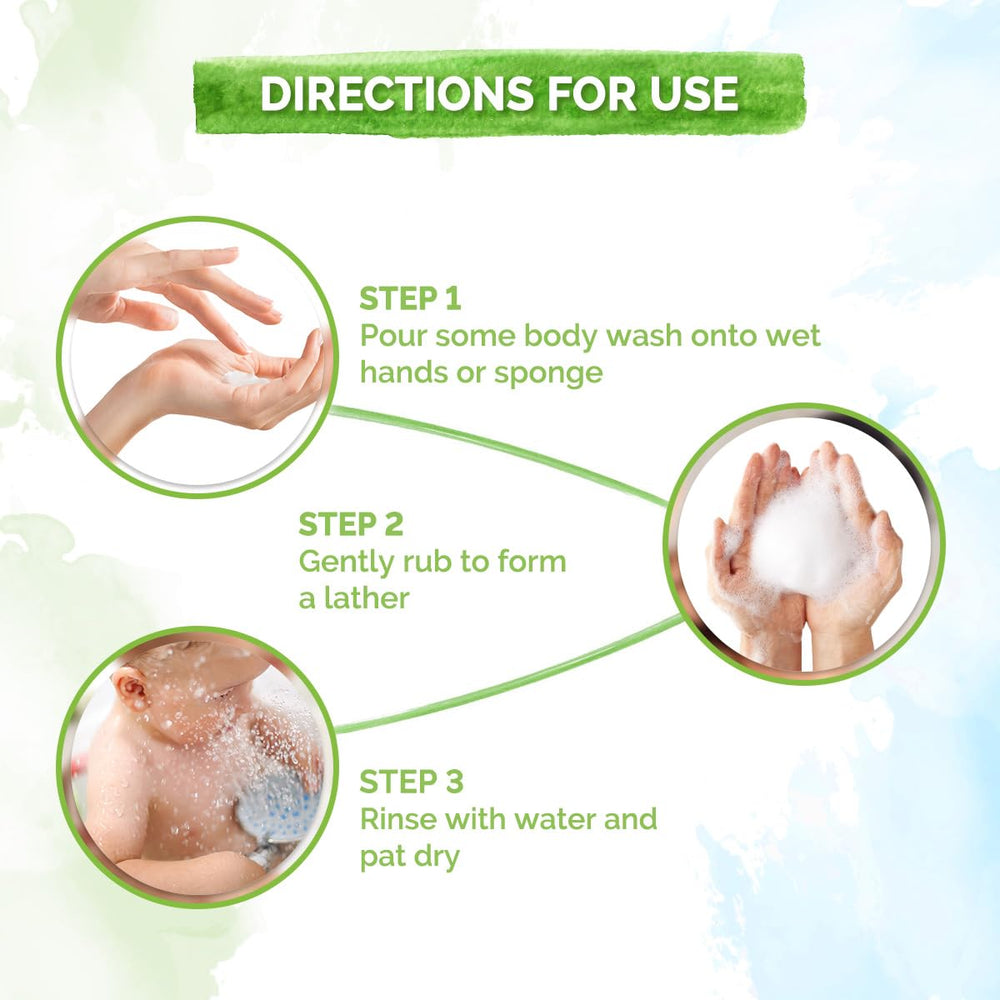 Mamaearth coconut-based cleanser cleansing baby's skin gently