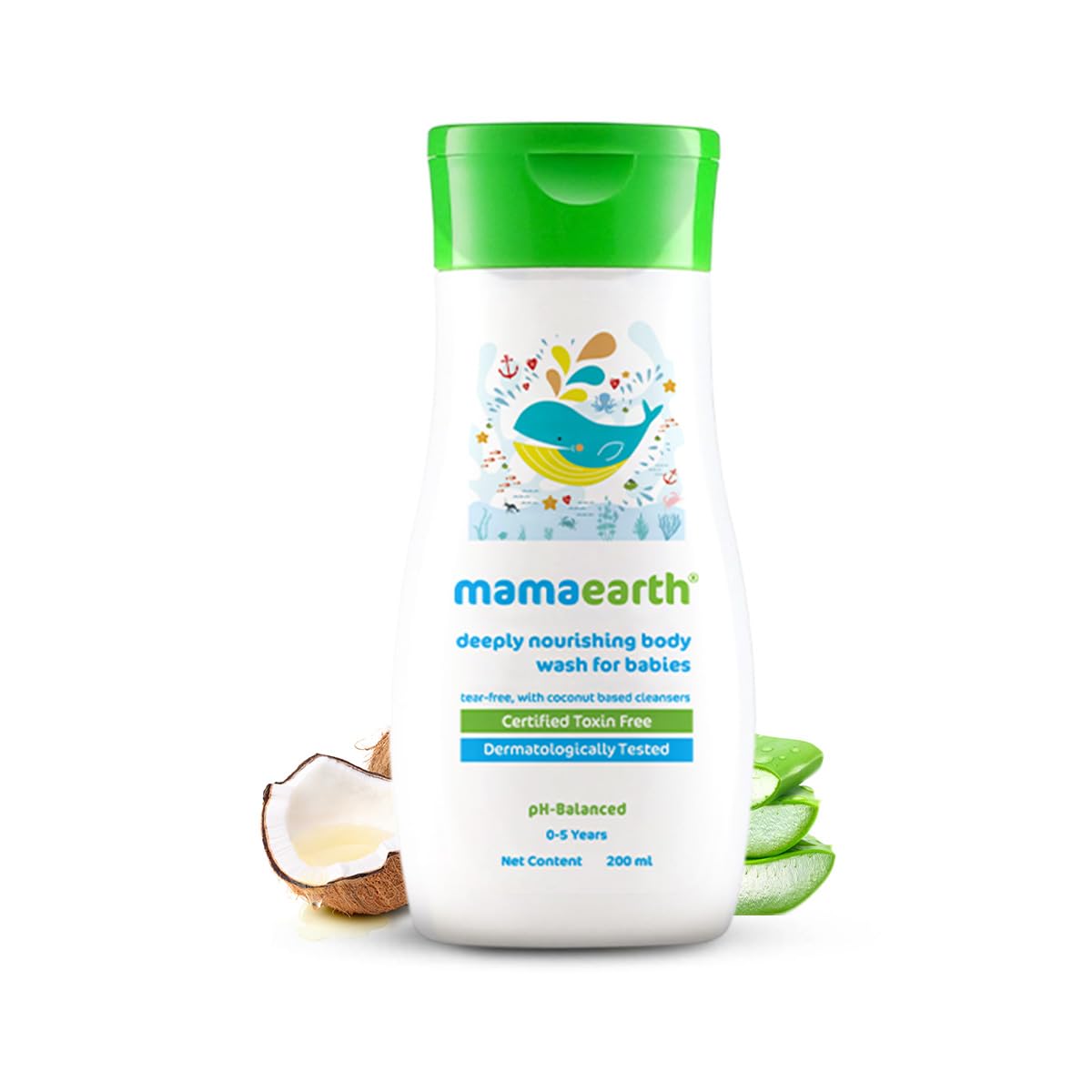 Mamaearth 200ml bottle showcased for everyday baths