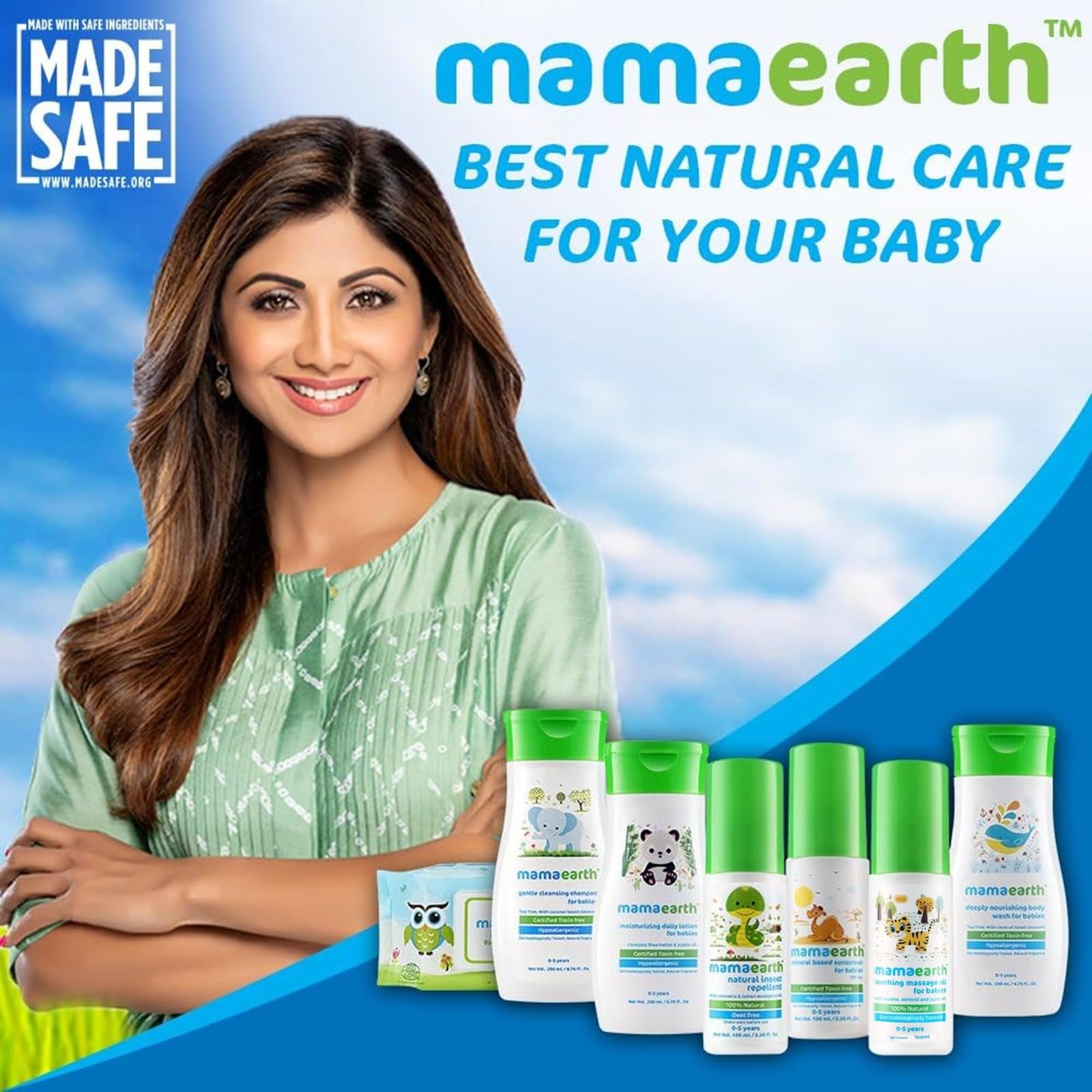 Mamaearth packaging and bottle design for easy handling.