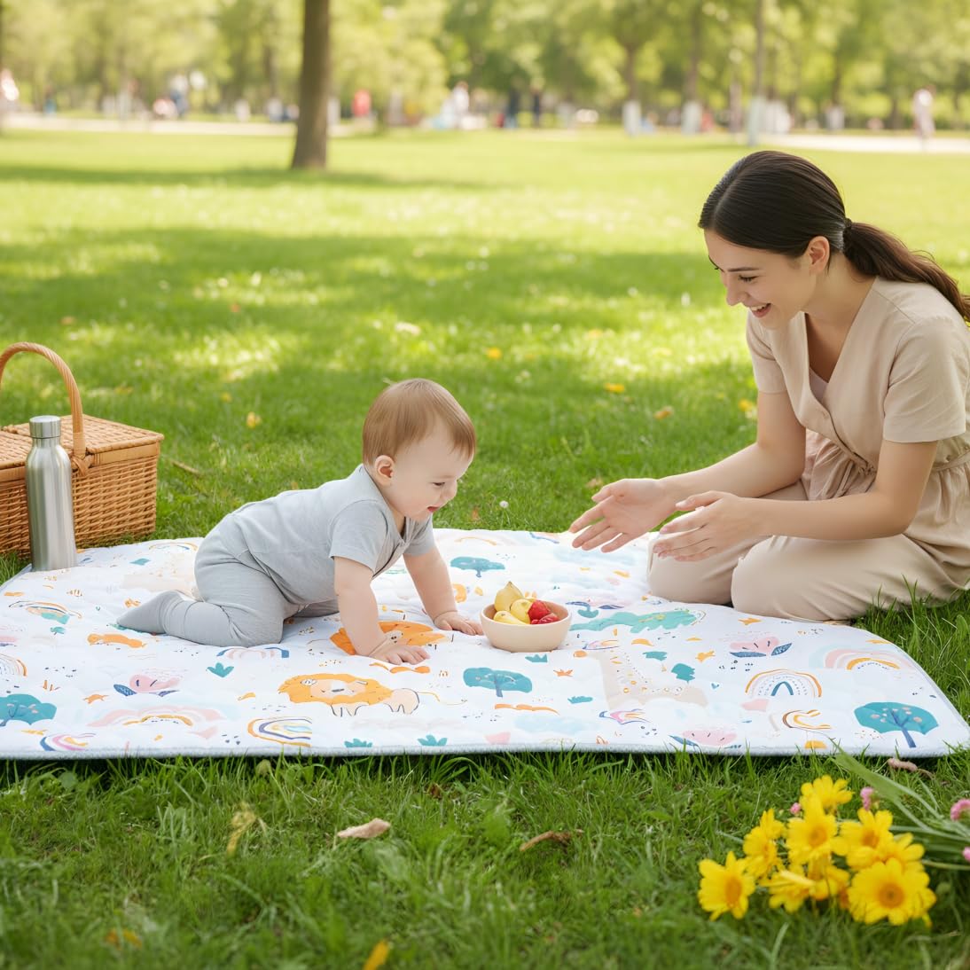 MAMAJOVE color-rich animal patterns aid color recognition and curiosity.
