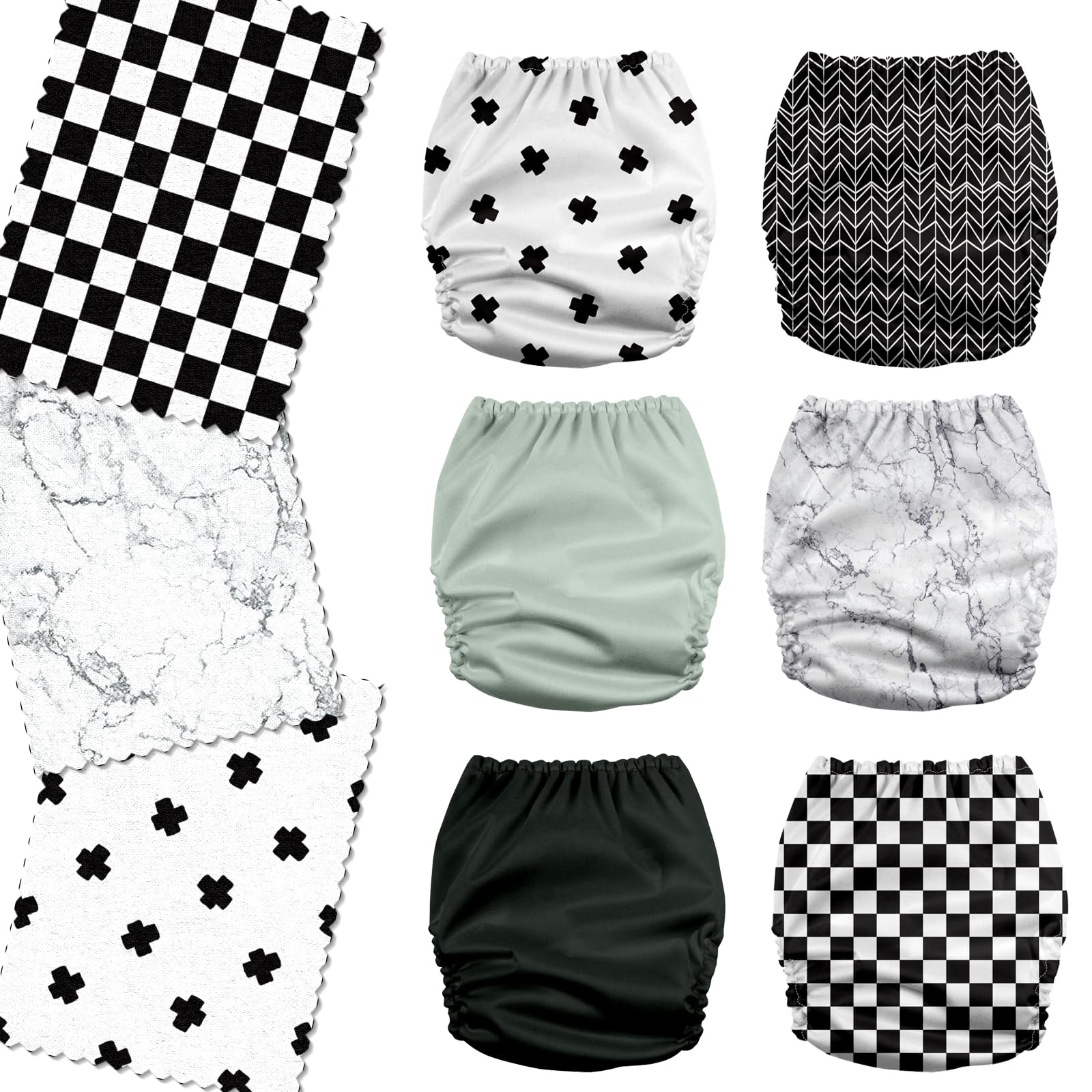Mama Koala 3.0 pocket diaper with six inserts inside for all-day absorbency