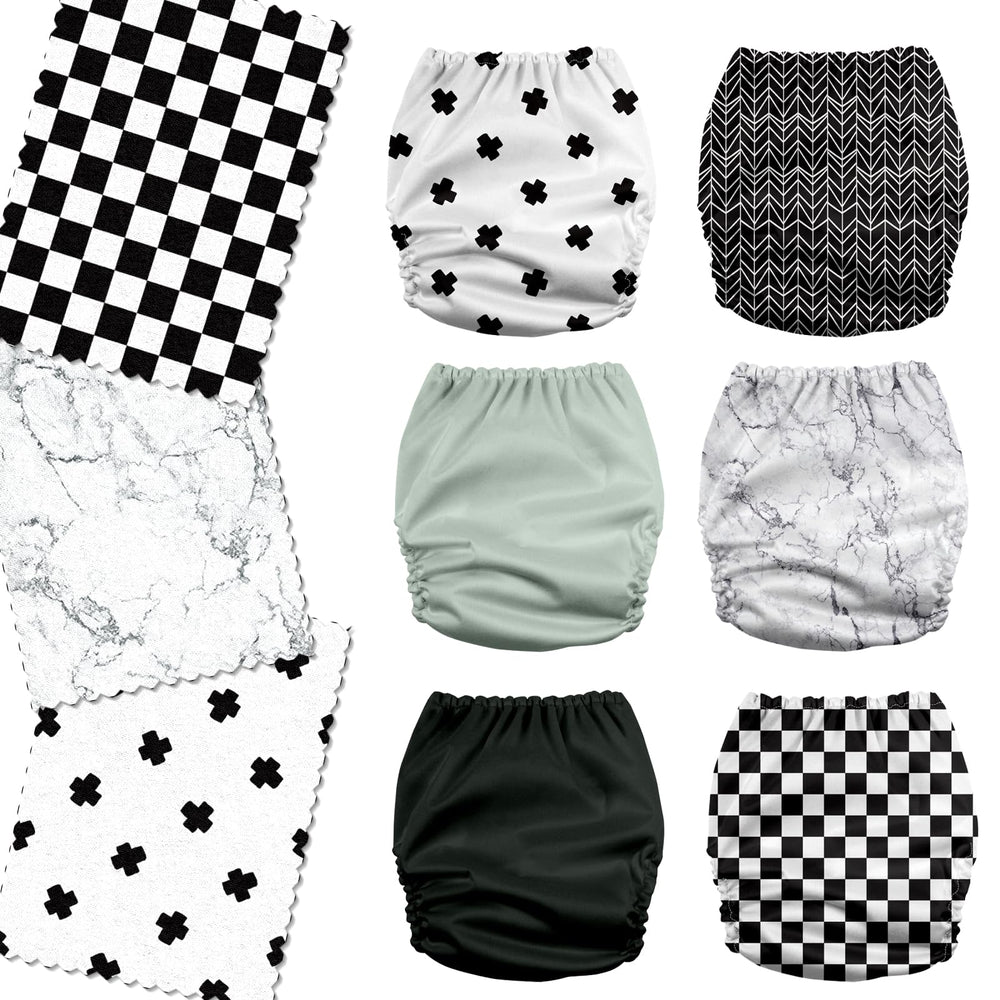 Mama Koala 3.0 pocket diaper with six inserts inside for all-day absorbency
