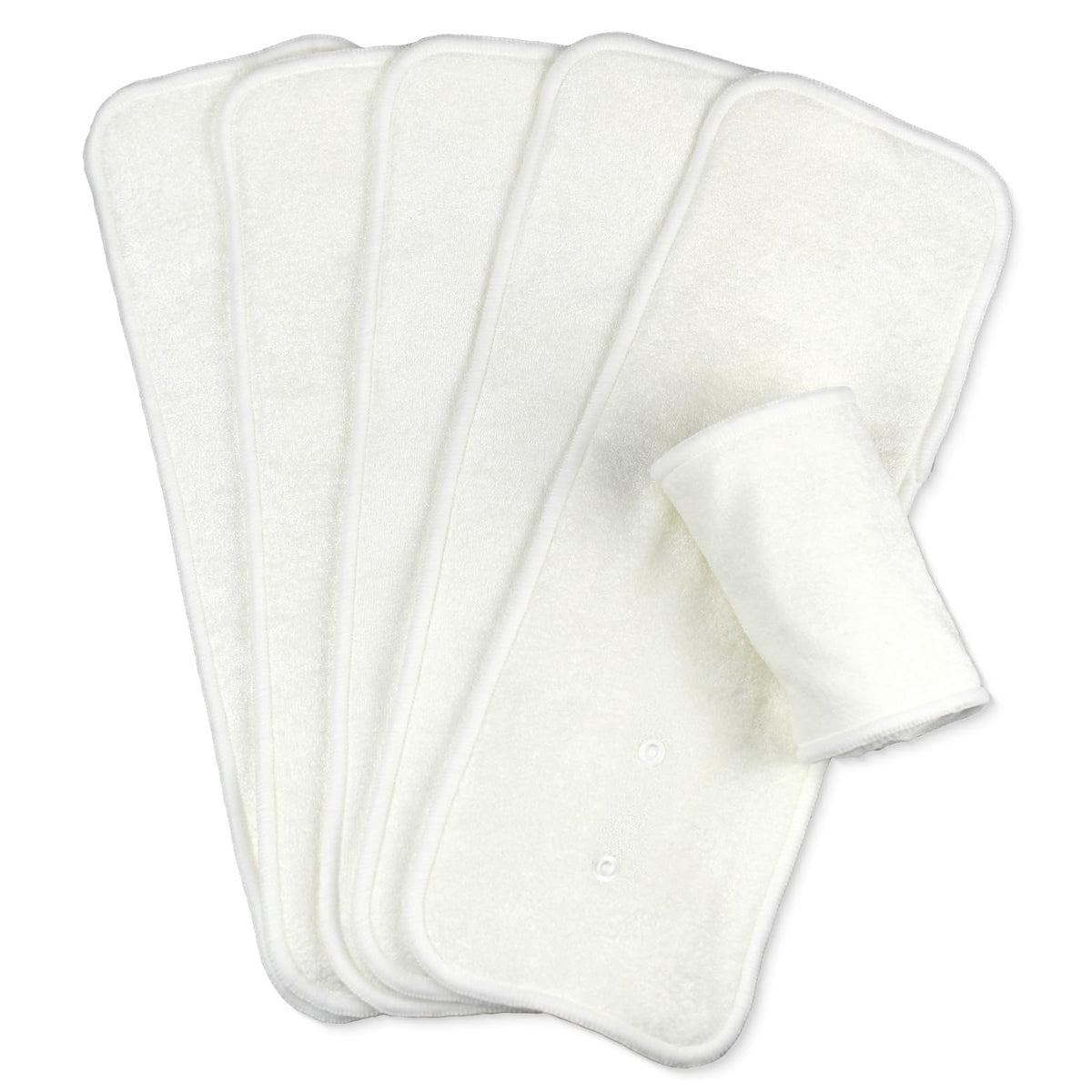 Mama Koala 5-layer bamboo viscose inserts provide breathable comfort for day and night changes.