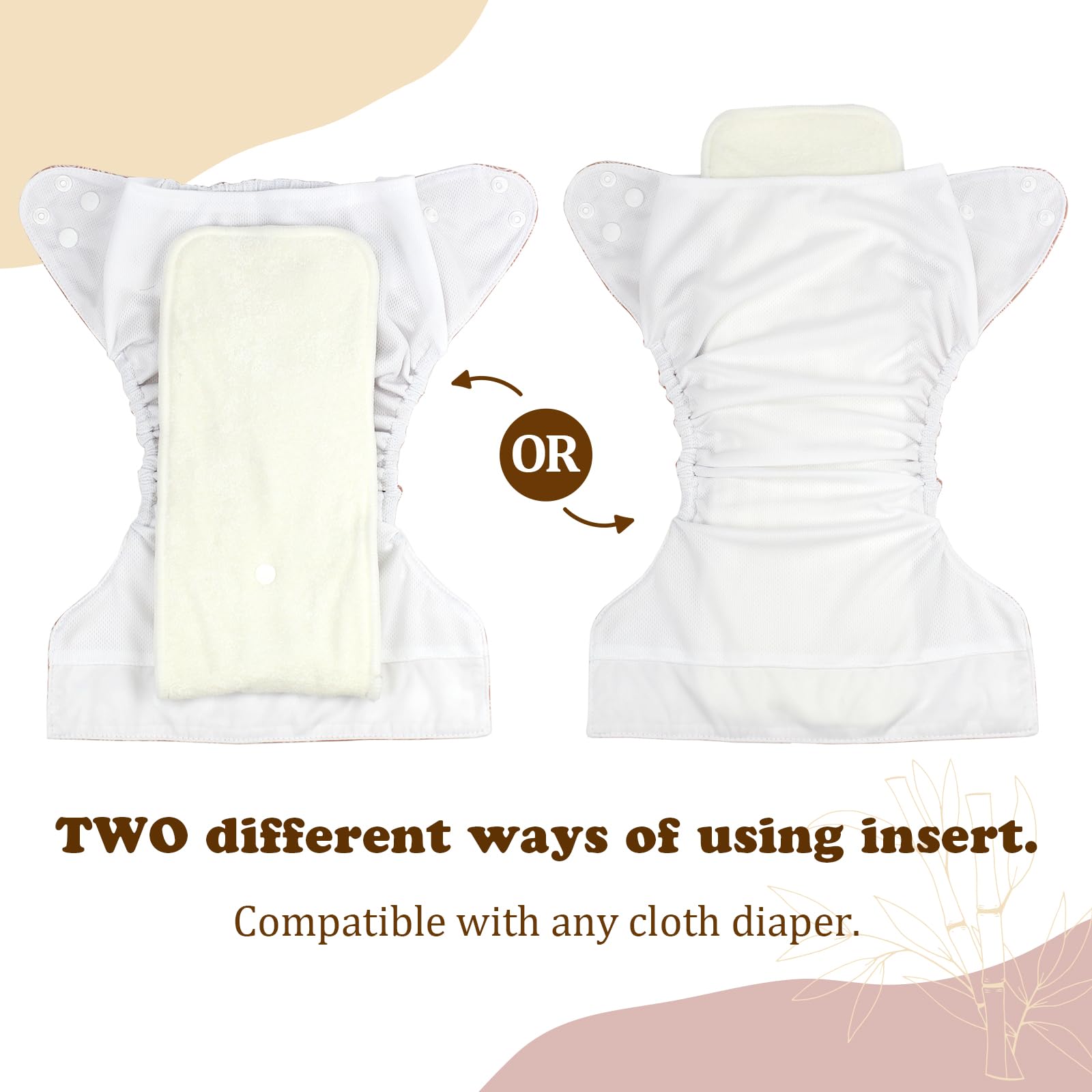 Mama Koala newborn-to-toddler fit shows versatile pads that grow with baby.