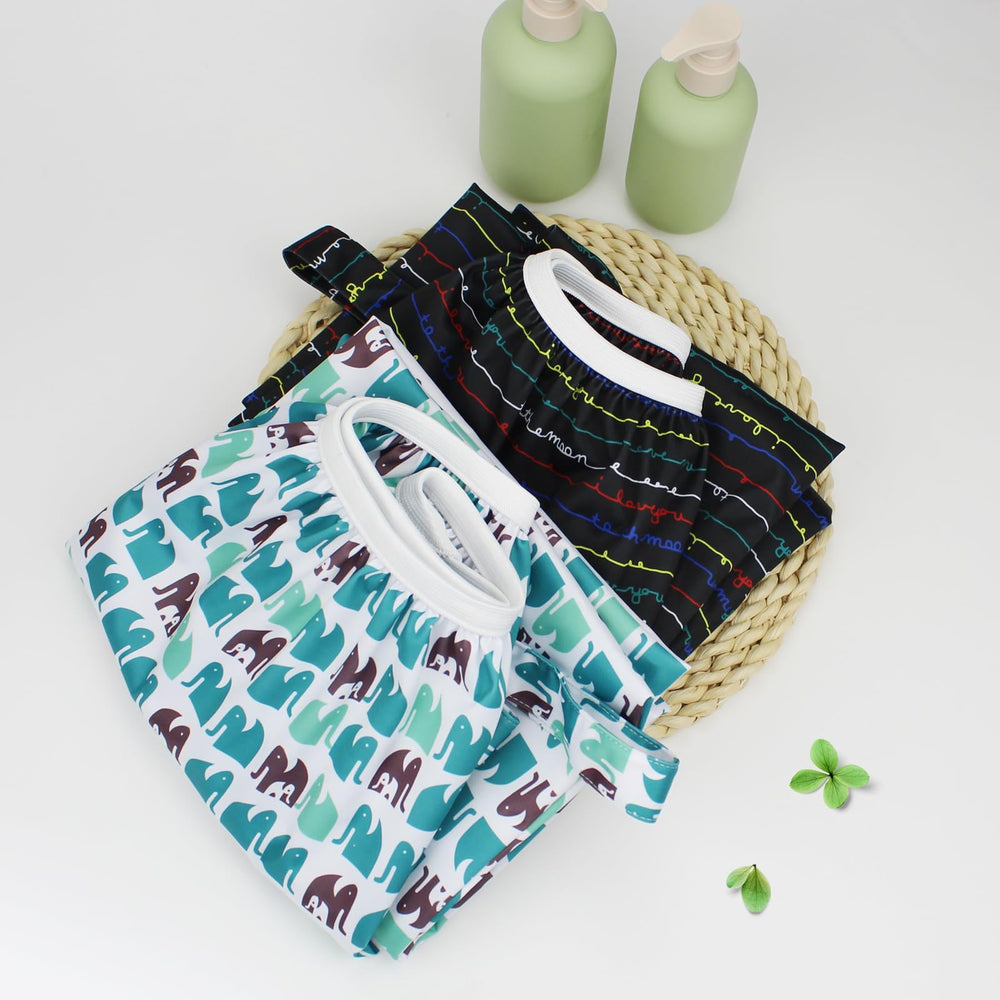 Mama Koala pail liner stylish patterns complement nursery decor and reduce waste.