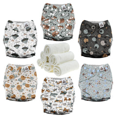 Mama Koala Space Ranger diaper cover shows a slim fit for leak-free day wear.