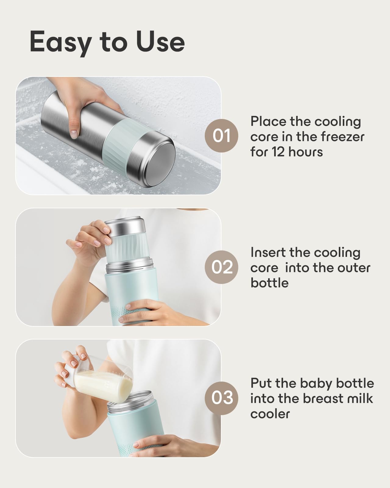 MAMAPRO BPA-free materials protect milk from odor and residue.